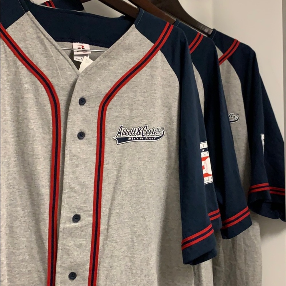 Abbott & Costello series of 3 baseball shirts XL